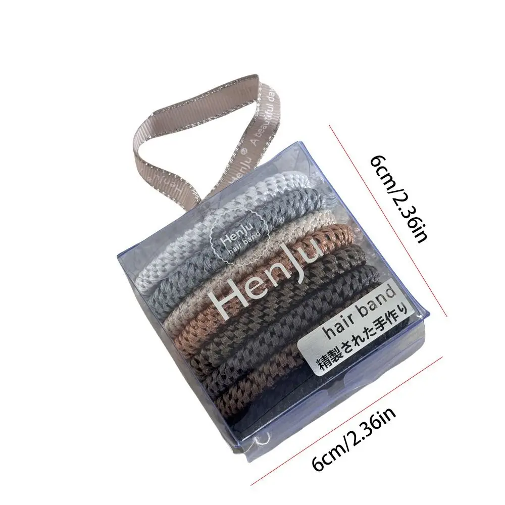 Ensemble de cordes pour cheveux, 8 pièces/ensemble, élastique pour queue de cheval, bande en caoutchouc de Style coréen, anneau de cheveux mignon, accessoires pour cheveux