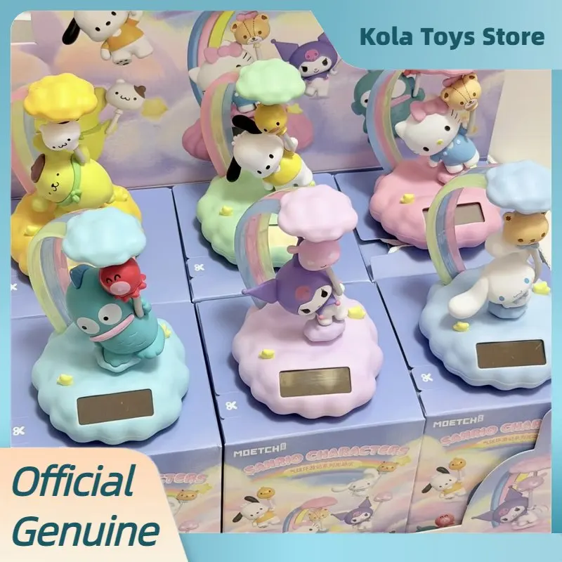 

Genuine Sanrio Balloon Around The World Glow Movable Blind Box Collectible Movable Figurine Desktop Decoration Birthday Gift