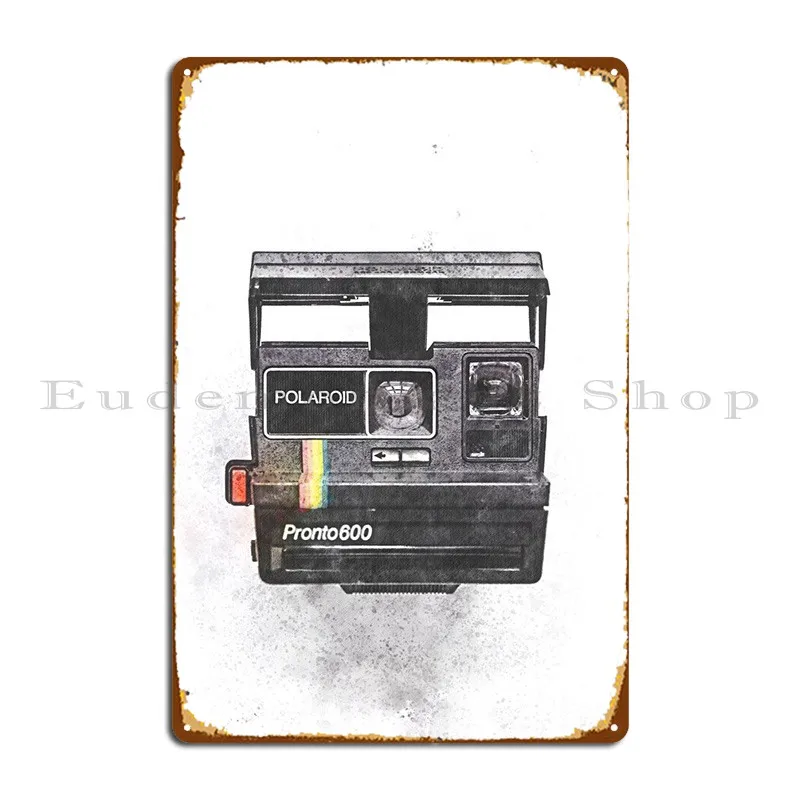 

Watercolor Old Camera Metal Sign Garage Club Party Plates Cinema Design Cinema Tin Sign Poster