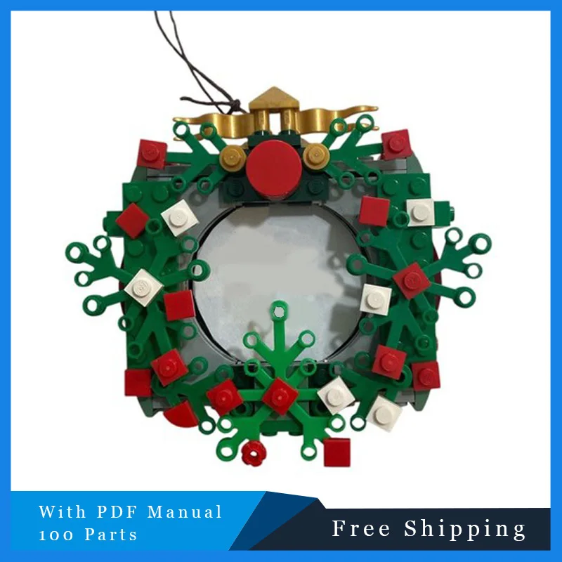 

100 Parts Christmas Tree Medium Sized Decorations Technology Modular MOC Popular Building Blocks Christmas Children Toy Set Gift