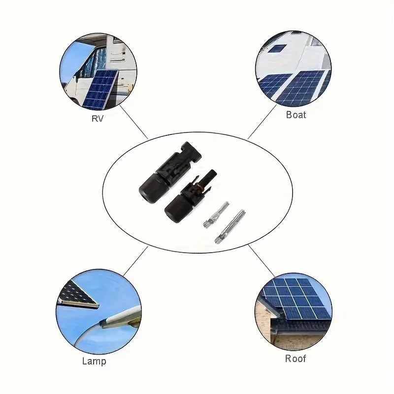 200/100/40/20/10/5 Piece Dc Solar Connector 1000V30A Panel Stecker Ip67 Waterproof Connector Kit for Pv/Mc Cable 2.5/4/6mm2 image 6