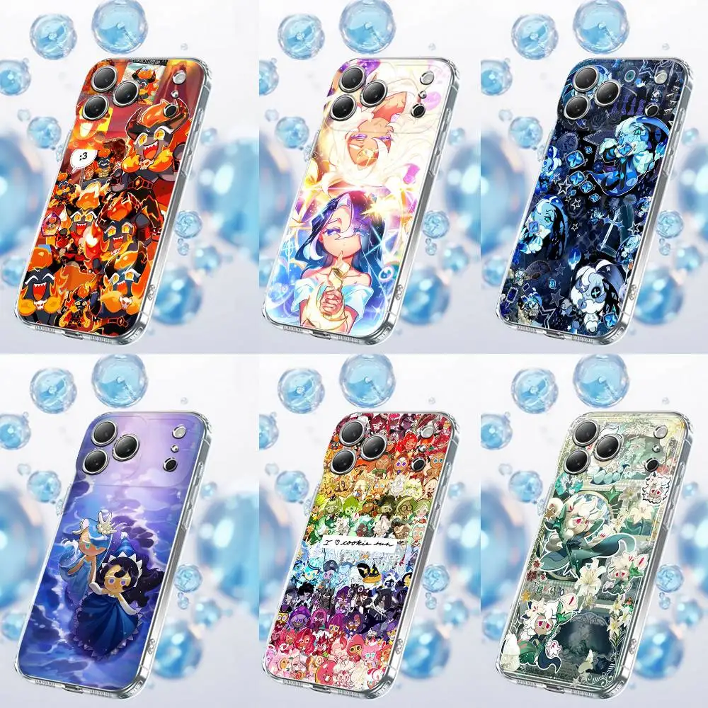 

C-Cookie Run Kingdom Phone Case For iPhone 17,16,15,14,13,12,11 Plus,Pro,Max,Plus,E,SE4,Air,Mini Transparent