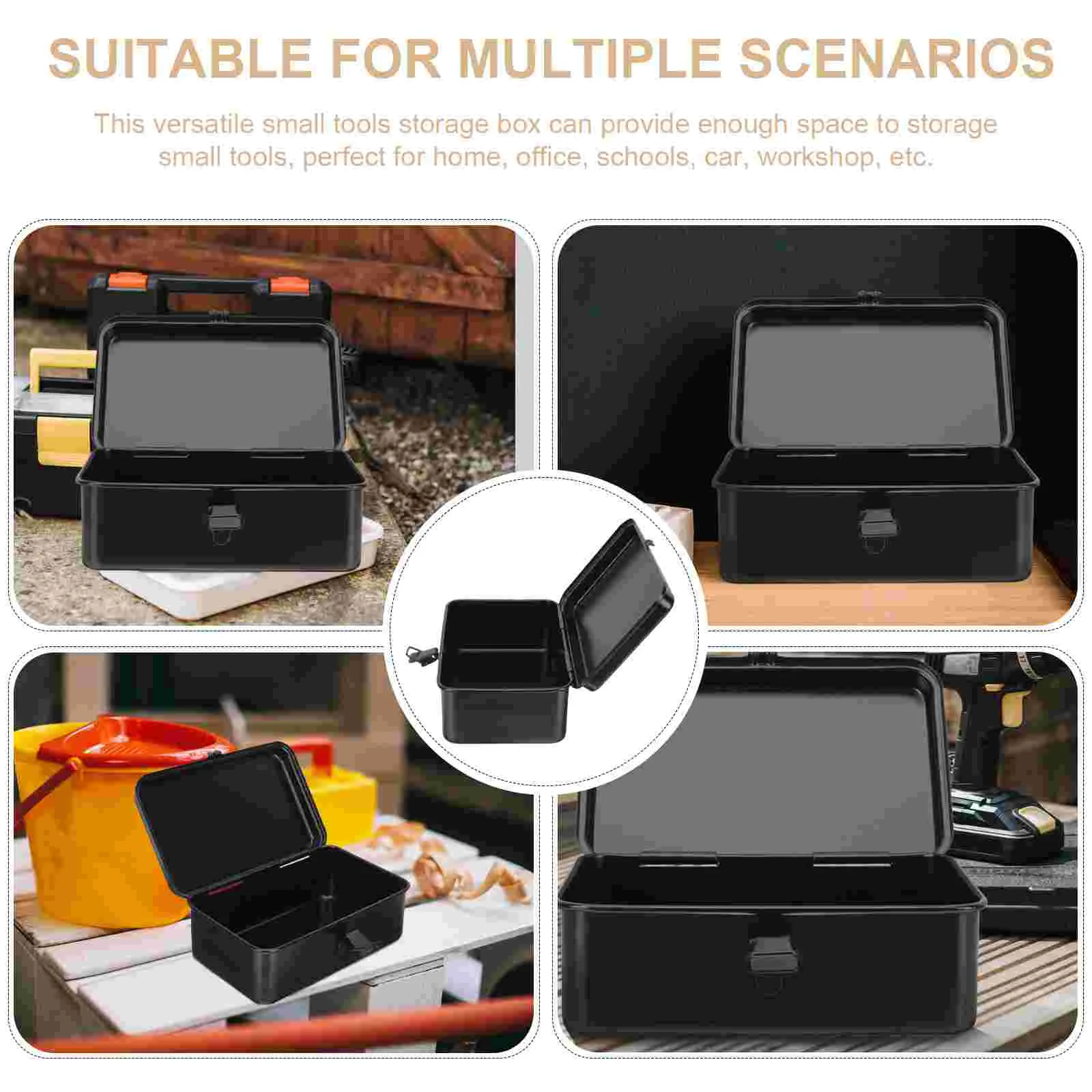 Mini caja de herramientas pequeña, piezas de horno de madera de explosión caliente, organizadores, contenedor de organización