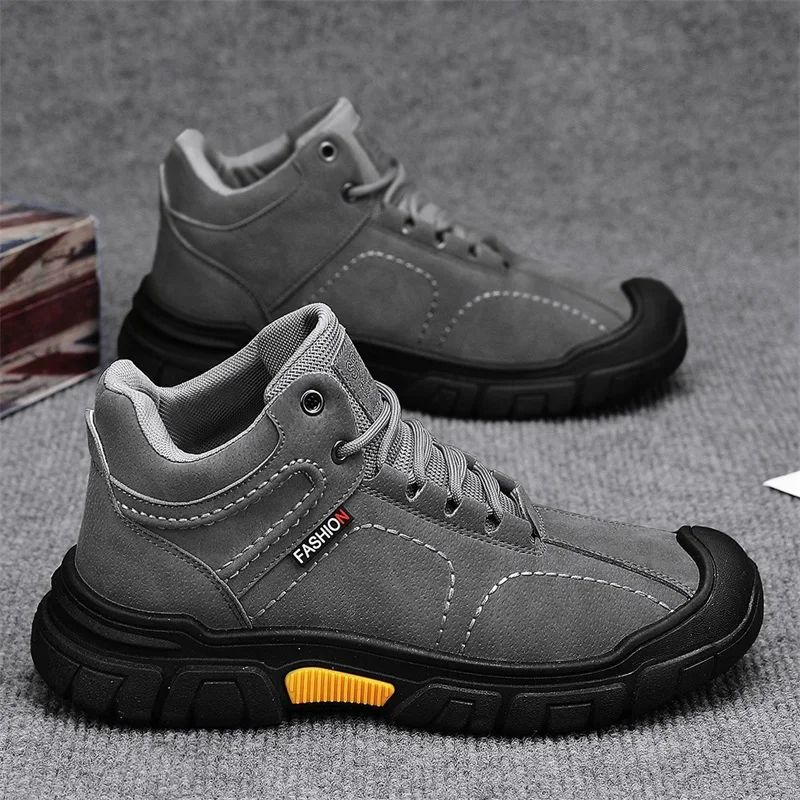 ankle boots Men's Boots, Outdoor Hiking Shoes, Men's High-quality and Fashionable Desert Tactical Hiking Boots Casual Snow Boots