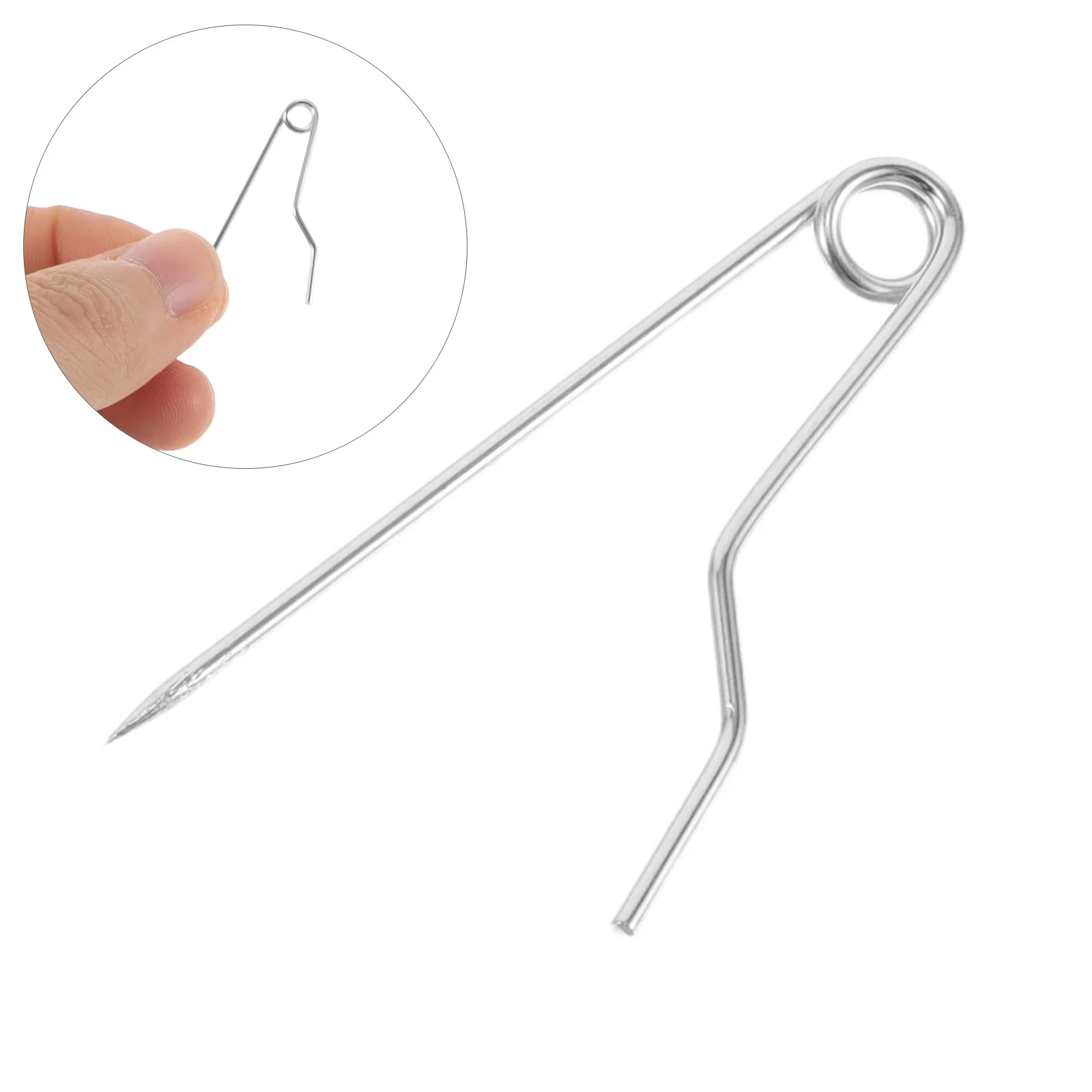 

100pcs Iron Backs For Badge Brooches Medal Ribbons Durable Curved Metal Bar Findings Lapel Pin Fasteners Clutchless Backs