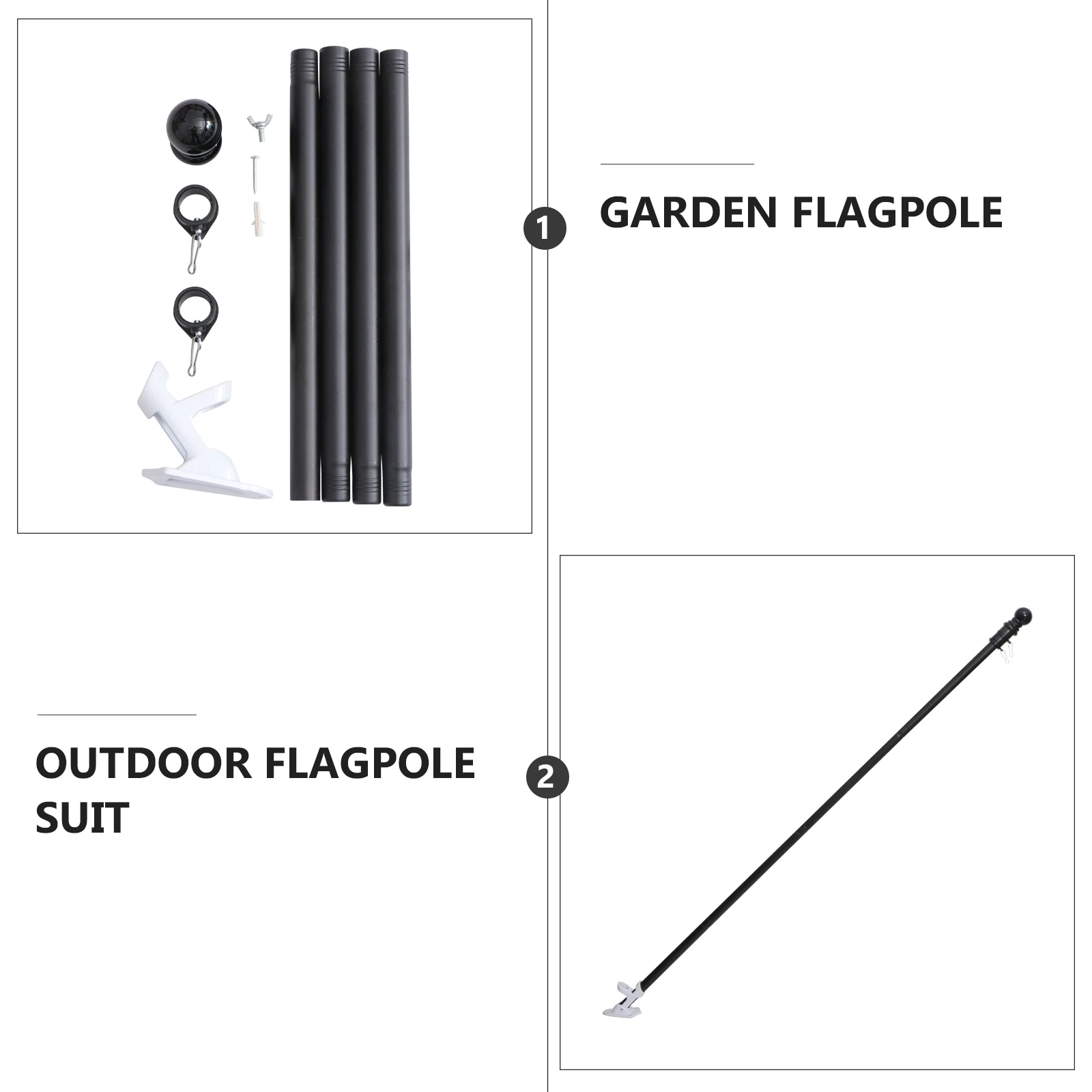 

Набор аксессуаров для флагштока, вращающийся противозапутывающийся кронштейн из сплава, наружное оборудование