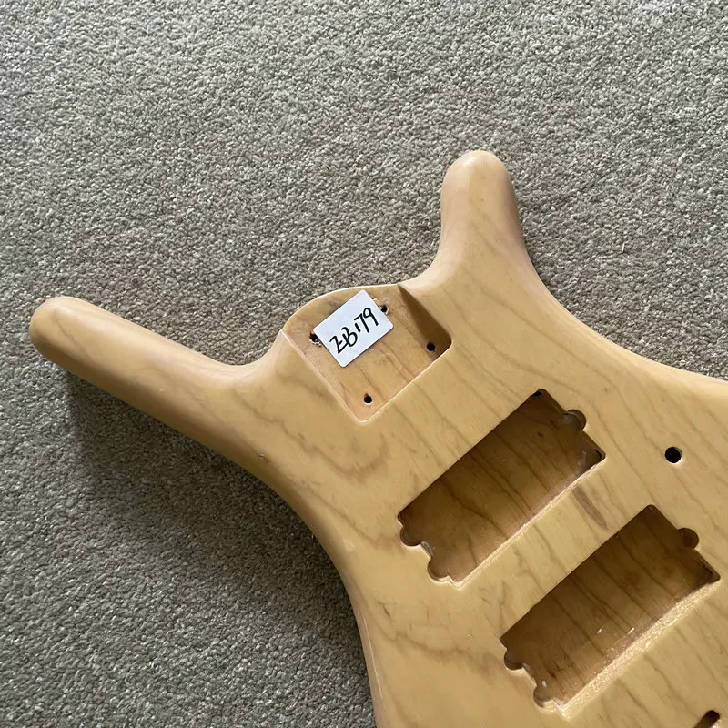EB179 4 Or 5 Strings Solid ASH Electric BASS Body Active Pickups Nature Color DIY for Replace