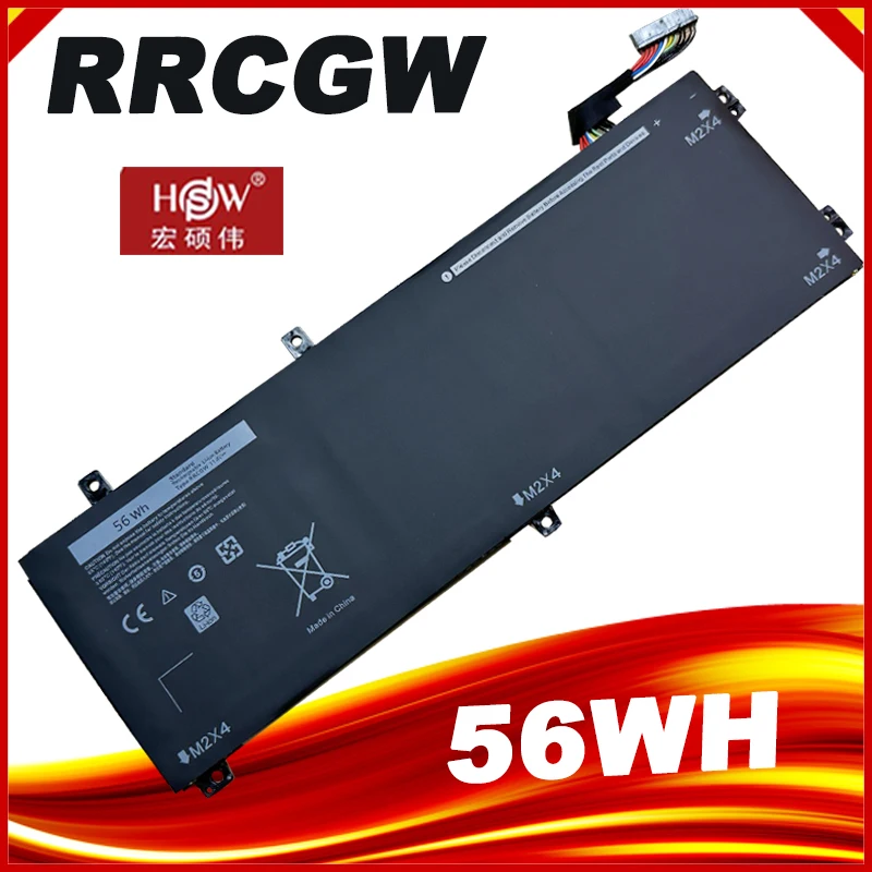 Rrcgw Bateria do Portátil para Dell Xps 15 9550 Precisão 5510 Série M7r96 62mjv 11.4v 56wh