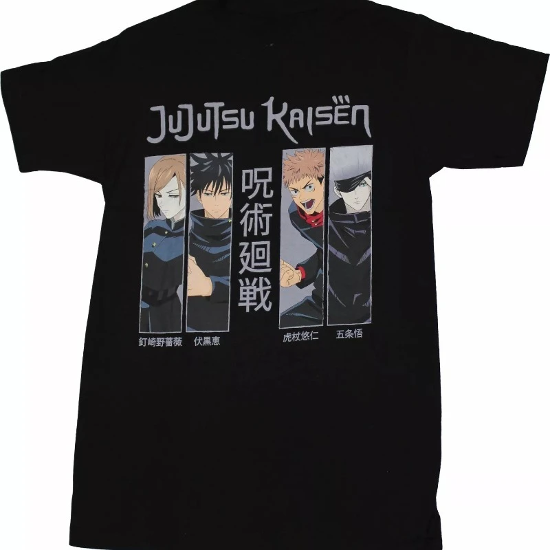 

American Retro Jiu Jitsu Kaisen New Adult T-shirt Men's T-shirt Summer New Retro Fashion Men's and Women's Streetwear