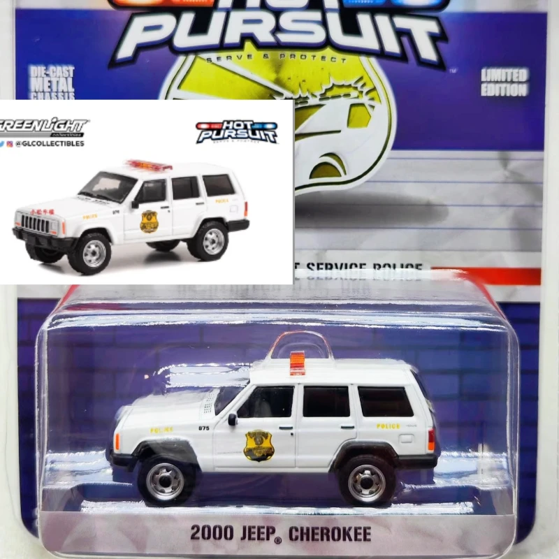 

1:64 отслеживание, специальная серия полиции секретной службы США-2000 Jeep Cherokee 43015-A, коллекция игрушек, маленькие подарки, модель, настенный кулон