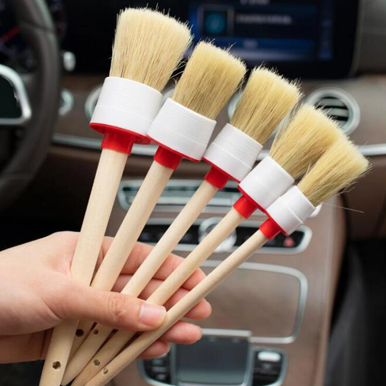 Automotive Detail Brushes Car Cleaning Kit tools for Car Cleaning Air Vent Engine Wheel Rim For Car Truck Motorcycle Bicycle RV