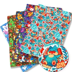 Pokemon Cartoon Fabric140*50cm Handmade Sewing Patchwork Quilting Baby Dress Home Sheet Printed Fabric Fabric Sewing Kids