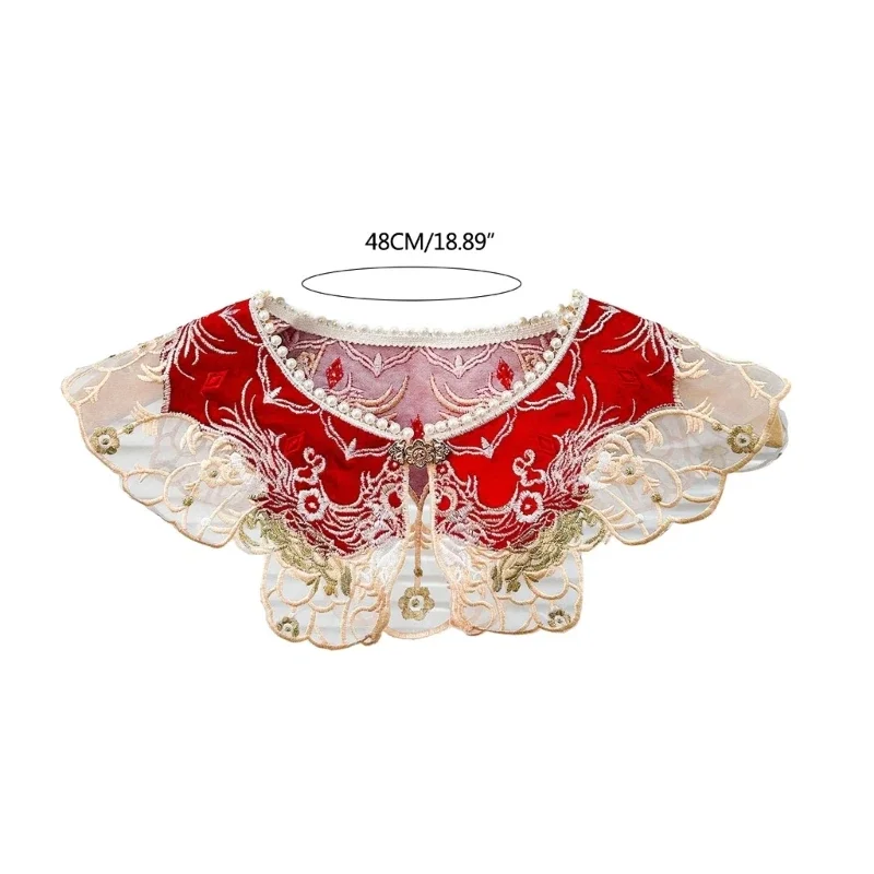 Lace Collar for Bride False Collar Shoulder Wrap Yunjian Decorative Flower