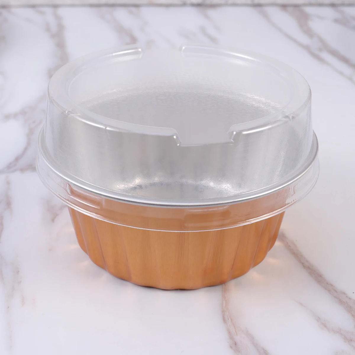 

10pcs Aluminum Foil Cake Cups Baking Liners Muffin Cupcake Dessert Molds Disposable Ramekin Oven Picnic Camping Party Brownies