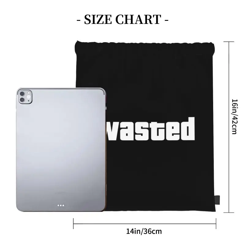 Gta 5 Wasted San Andreas Vice City Drawstring Bags Gym Bag Shoe Bag School Sport Bag