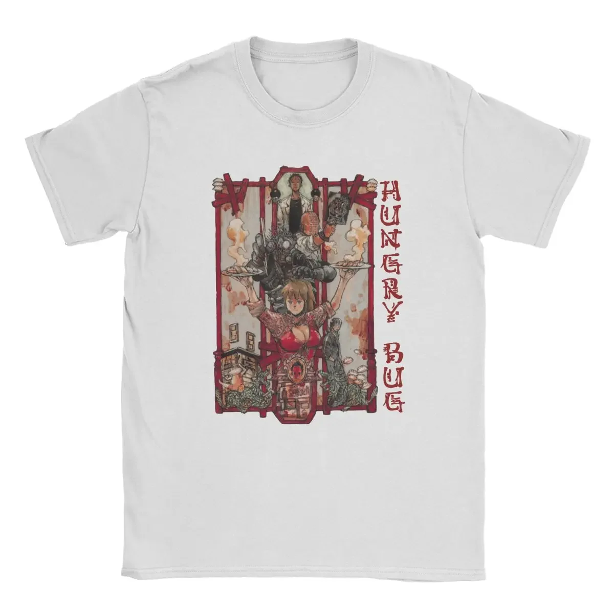 Fashion Dorohedoro Hungry Bug T-Shirt Men Women 100% Cotton T Shirt Anime Gothic Comics Short Sleeve Tee Shirt 4XL 5XL 6XL