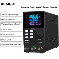 KUAIQU 300V 1A Laboratory DC Power Supply Adjustable 200V 1A Digital Bench Source Switching Voltage Stabilizer Memory Function