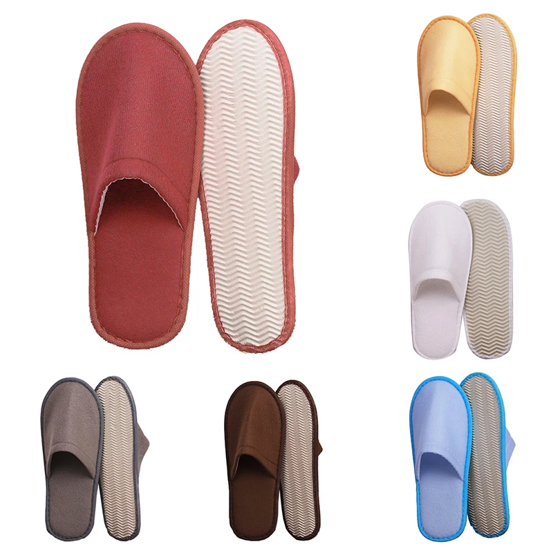 Simple Disposable Slippers Hotel Travel Slipper Sanitary Party Home Guest Use Men Women Unisex Closed Toe Shoes Salon Homestay