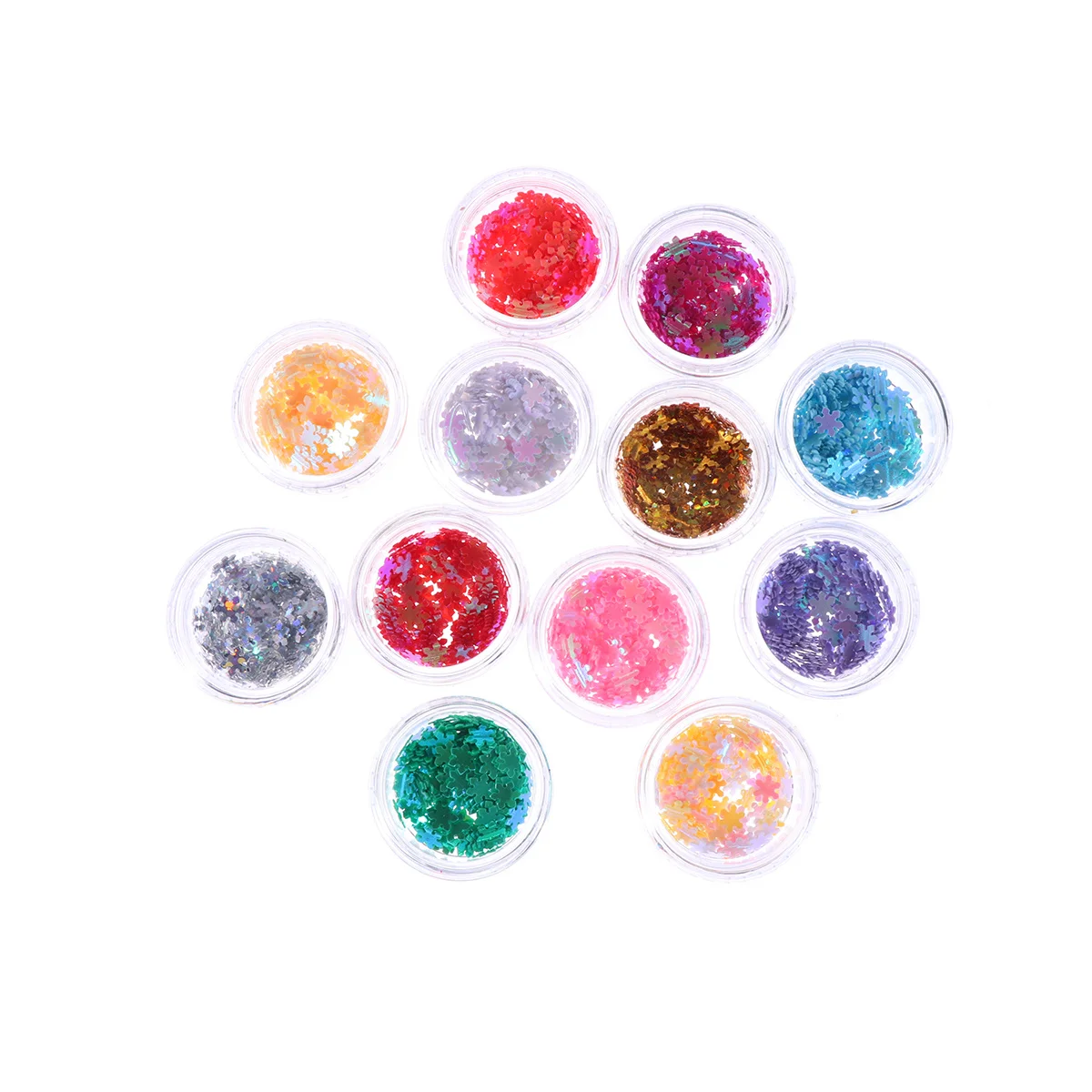 Autocollants pour ongles à paillettes brillantes, 12 pièces, Design de neige, Kit décoratif d'art pour femmes, faux ongles