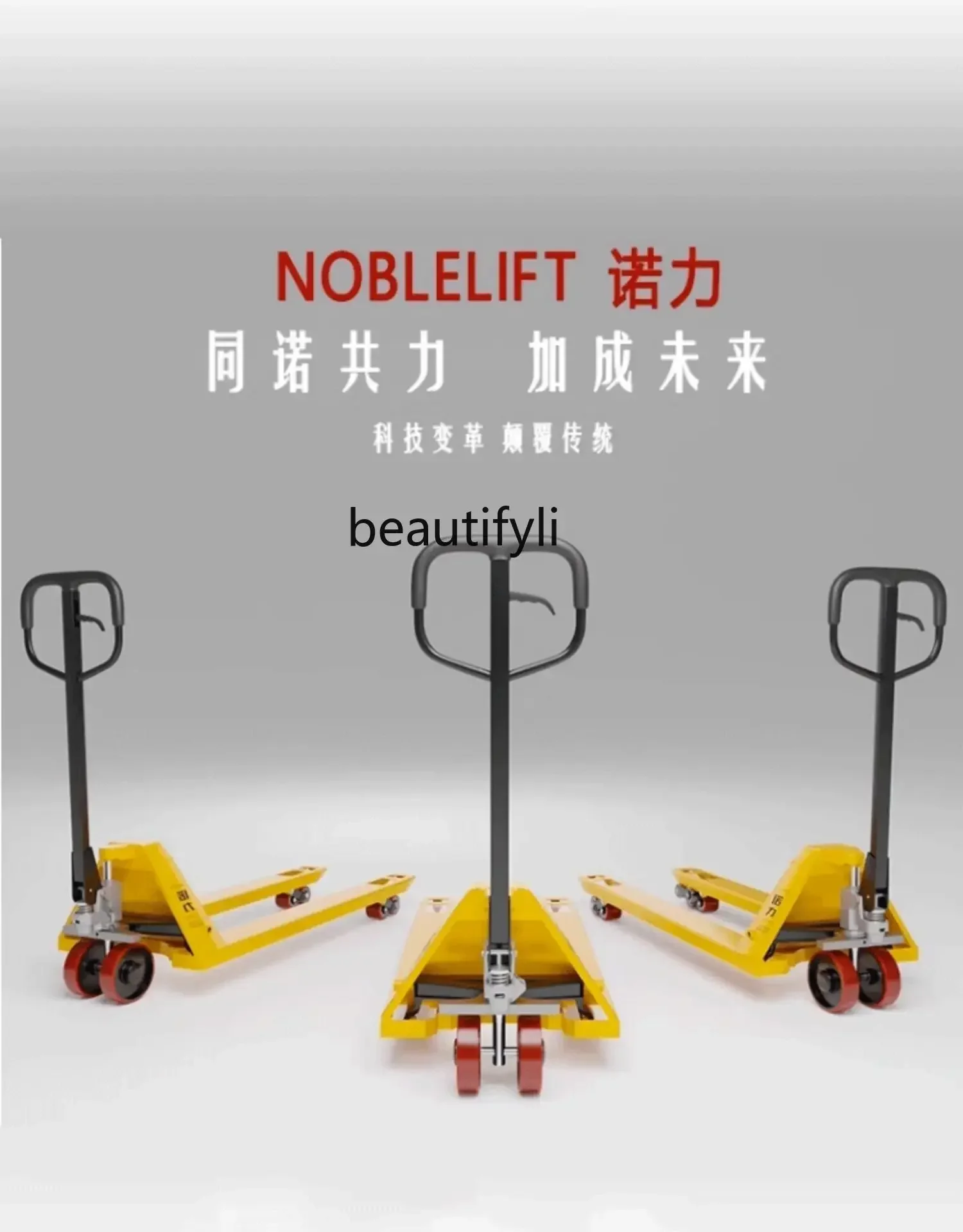 Forklift Manual Hydraulic Truck Small Trailer Hand Push Pallet Truck Oil Pressure Forklift