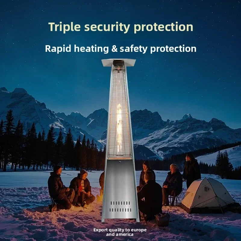 Outdoor True Fire Gas Heater Bar Commercial LNG Heating Furnace Heating Baking Furnace Tower Courtyard