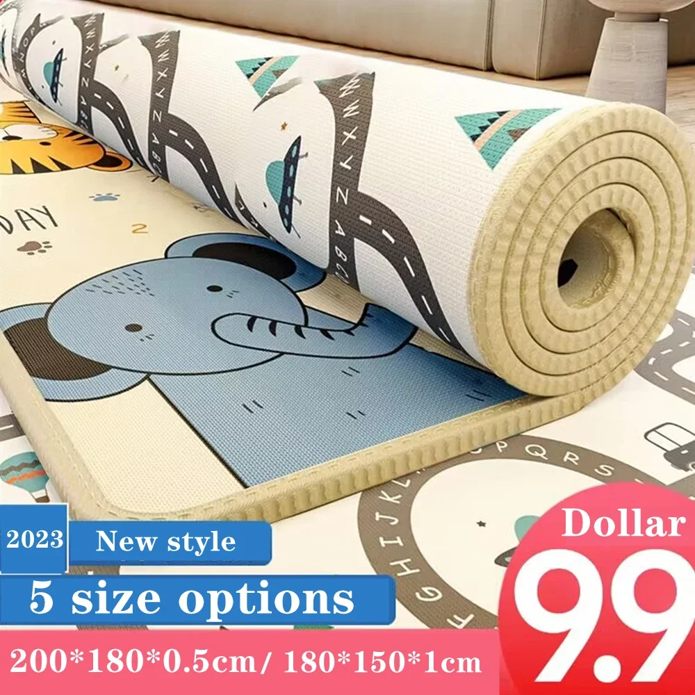 Thick 1cm EPE Environmentally Friendly Baby Crawling Play Mats Folding Mat Carpet Play Mat for Children's Safety Mat Rug Playmat