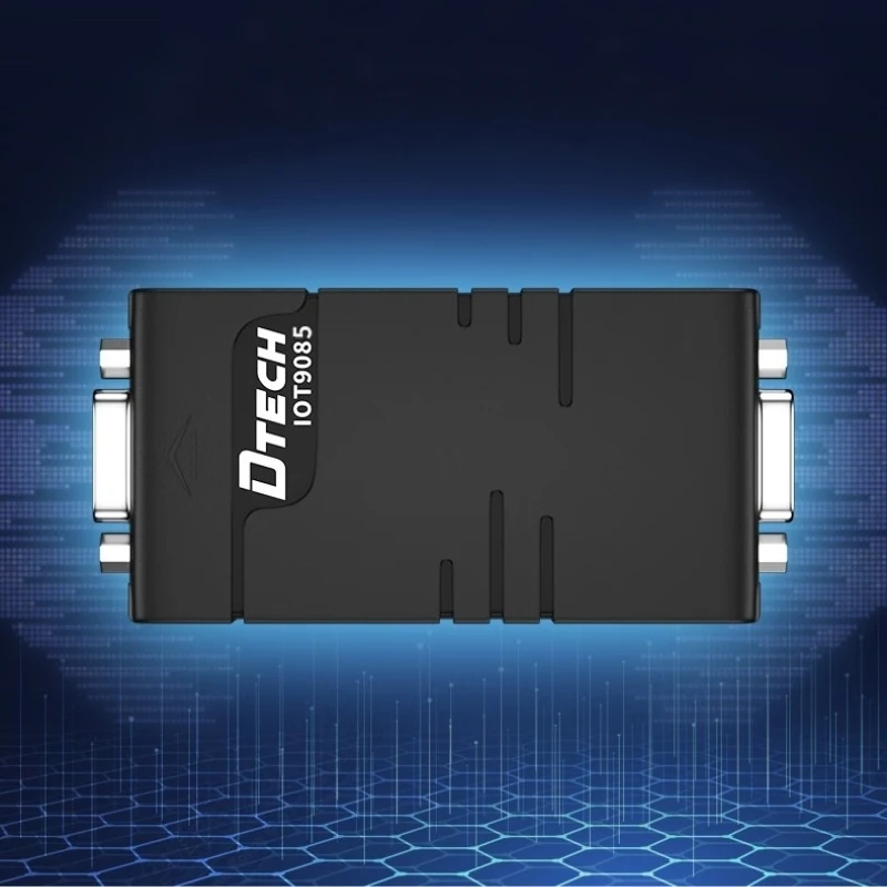 DTECH IOT9085 3 Wire Passive RS232 Male to Female Photoelectric Isolation Signal Converter
