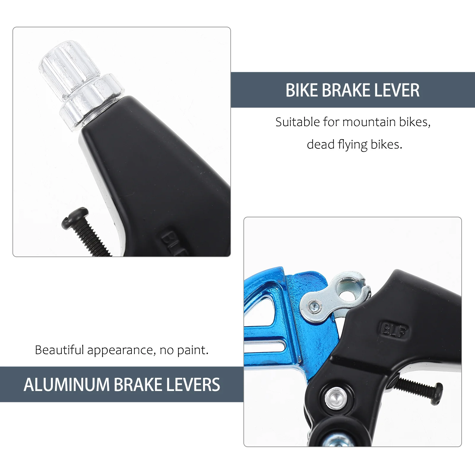 

1Pair Bicycle Brake Levers High Grade Aluminum Lightweight Strong Metal Bike Braking Handles for Road Folding Bikes