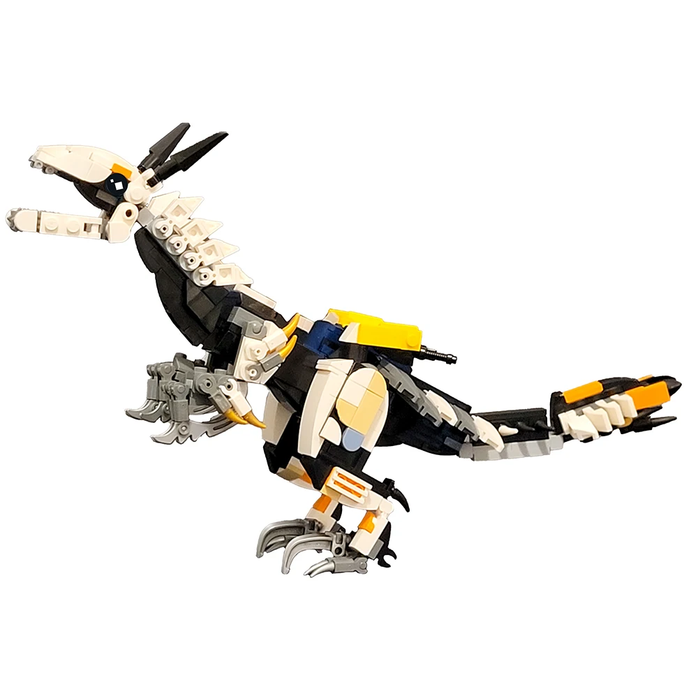 

MOC Gmae Horizon Mechanical Beast Clawstrider Dinosaur Building Blocks Set Zero Dawn Tooth Monster Mecha Brick Toys Kids Gift