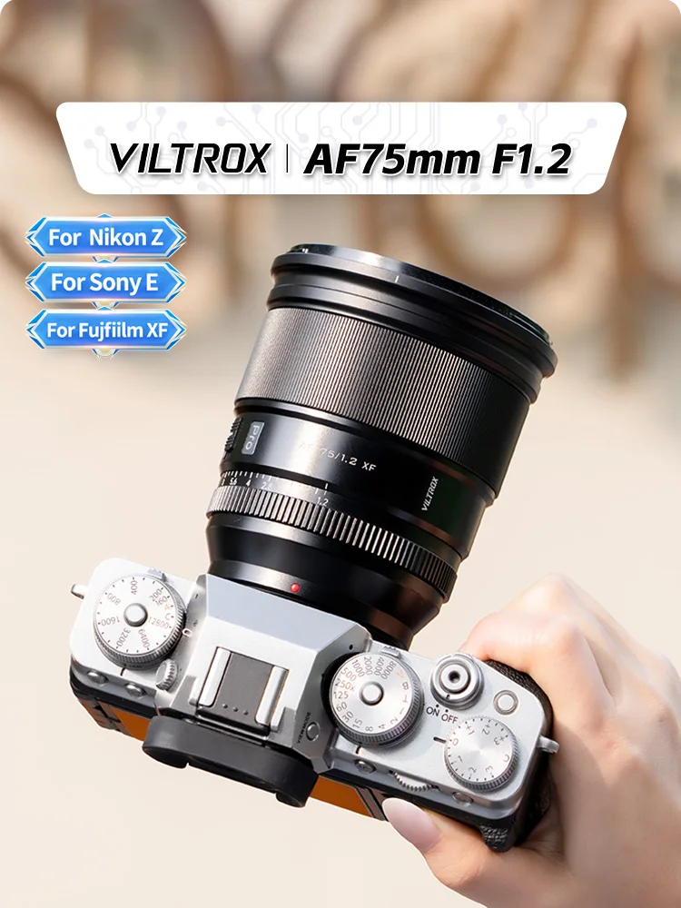 Viltrox 75mm F1.2 Pro APS-C Auto Focus Camera  Lens for Sony E ZVE10 ZVE 10 A6400 A6700 Nikon Z Z30 Z6 Z5 Z50 Fujifilm XF 75 1.2