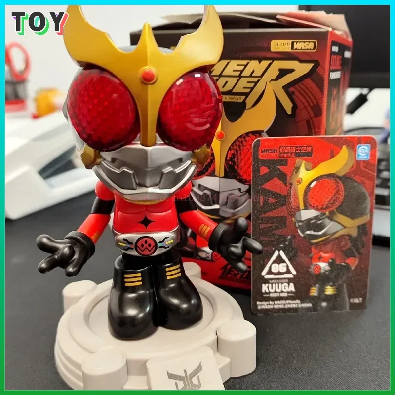 

Kamen Rider Wasa Dragon Collaboration Series Слепая коробка Аутентичные фигурки Модели для украшения рабочего стола Модные праздничные подарки