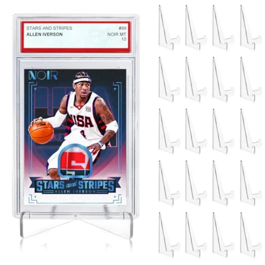 

20 упаковок подставок для карточек PSA, 2 дюйма, тем3,4 дюйма, подставка для PSA, прозрачная подставка для коллекционных карточек, мини-держатель для мольберта, держатель для спортивных карточек с градуировкой PSA