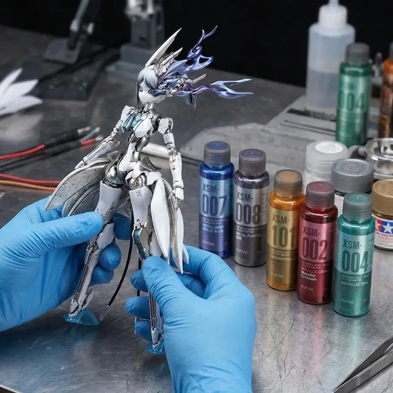 XSM Series 50ml Water Based Pre Mixed Paint-Metal Color For Scale Model Building Tools Airbrush Spraying Assembly