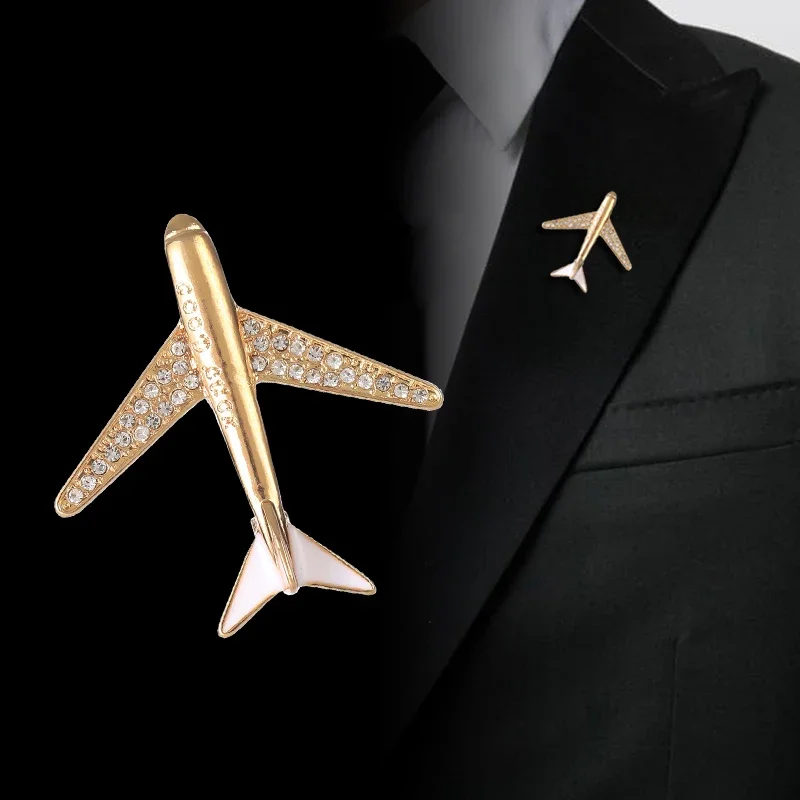 الرجال الطائرات الأزياء طائرة دبابيس الديكور بروش دعوى الصدار هدايا عيد الأب المجوهرات