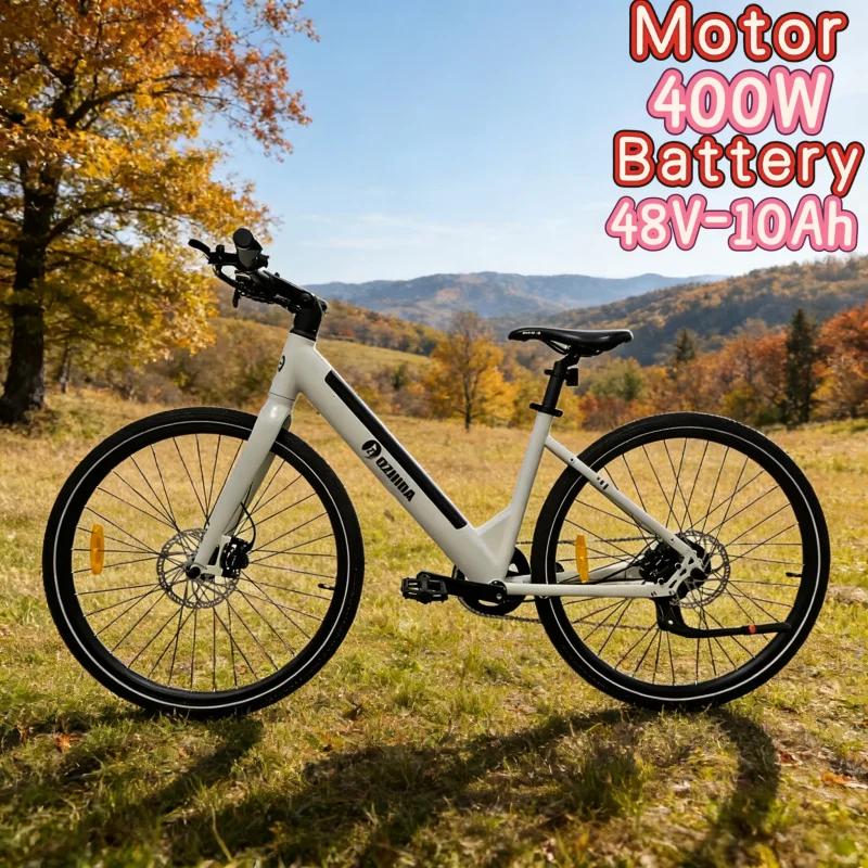 

48V10AH factory direct sales electric bicycle 26-inch urban road leisure E-Bike400W brushless motor adult electric bicycle
