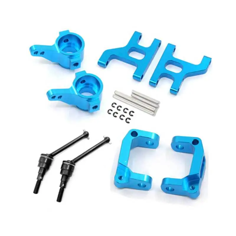 Aluminum Front Swing Arm+Joint Knuckle Arm+Drive Swing Shaft+Hub Carrier Base C Set for 1/10 TAMIYA CC01 TA02 TA03 RC Car