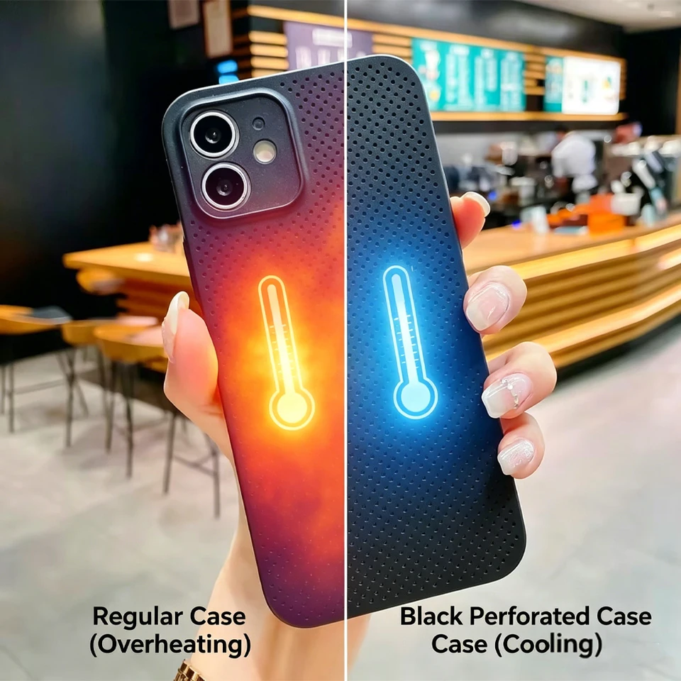Ultra-Thin Heat Dissipation Cooling Cases For iPhone 17 Pro 16 15 Pro Max 11 13 12 14 ProMax Fundas Matte Hard Shockproof Cover - AliExpress 202192403 Ultra-Thin Heat Dissipation Cooling Cases For iPhone 17 Pro 16 15 Pro Max 11 13 12 14 ProMax Fundas Matte Hard Shockproof Cover - AliExpress 202192403