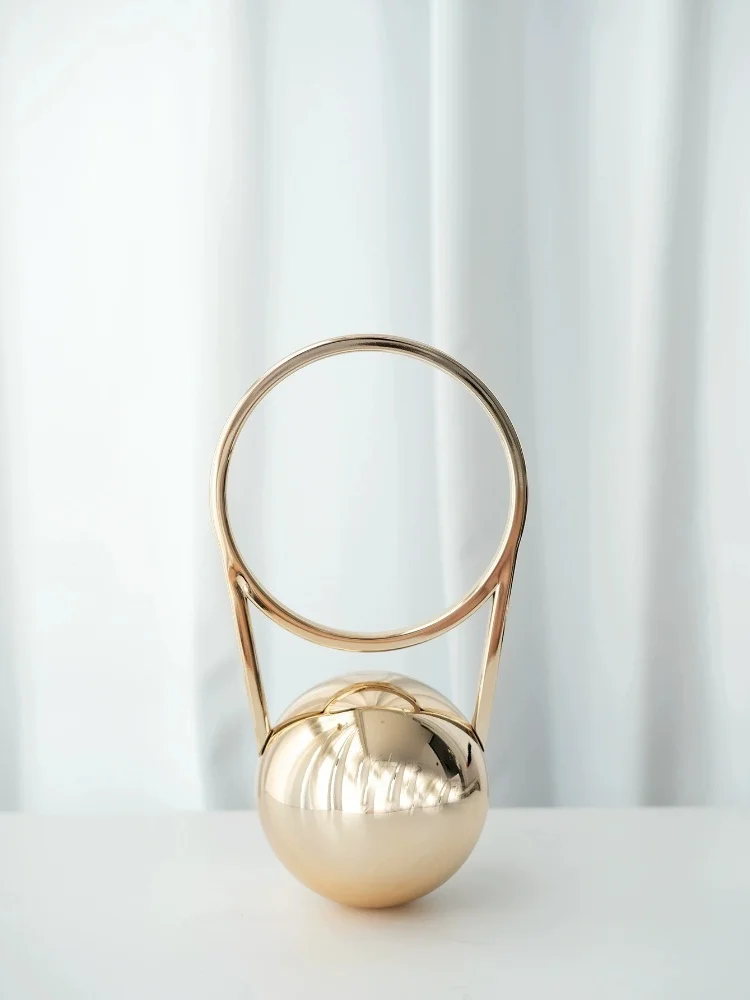 Nuevo bolso de mano de bola redonda a la moda para mujer, bolso de bolos de diseñador de lujo, bolso de axila de pvc, Mini bolso de mano de noche para fiesta