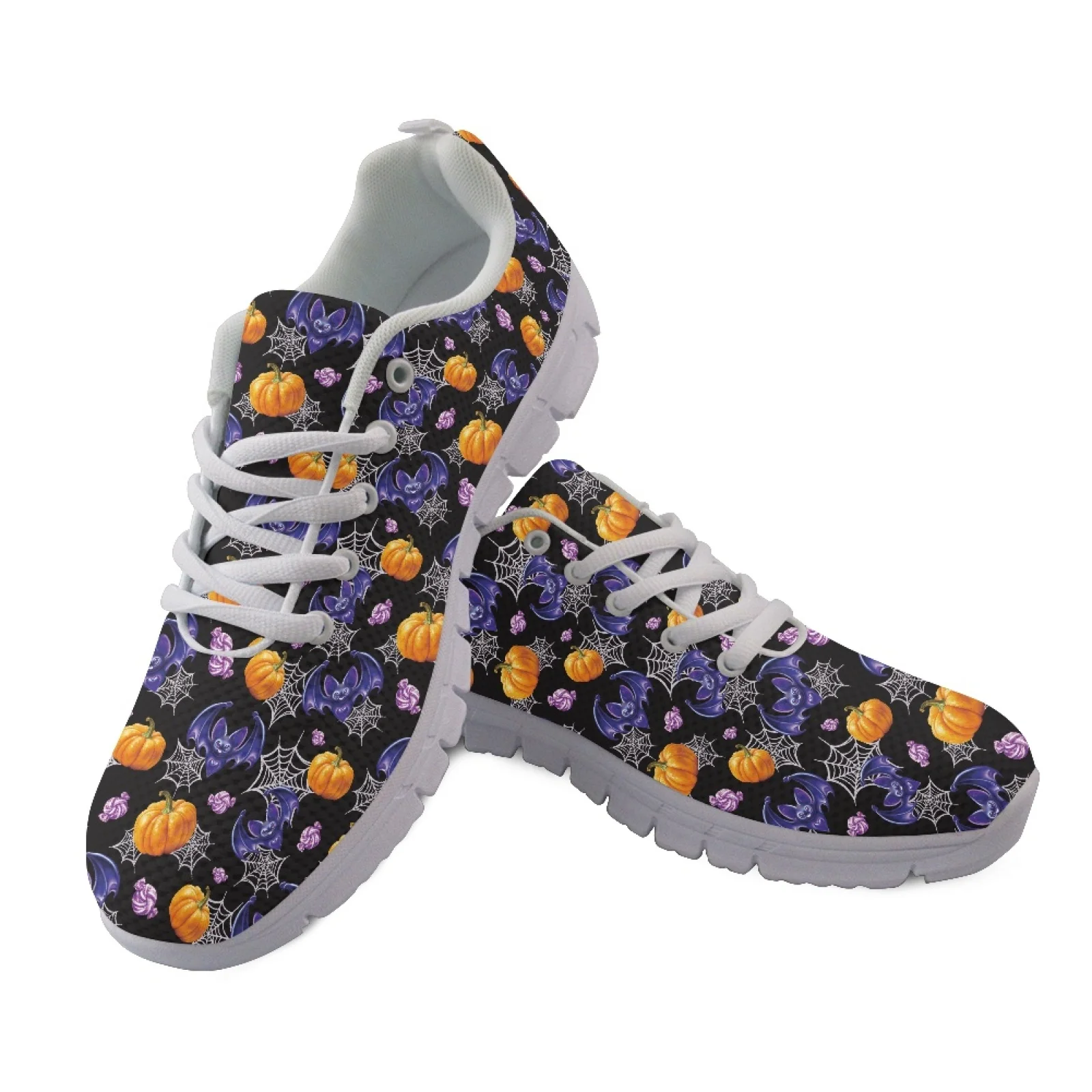 Coloranimal Spider Web Sneakers for Women Lightweight Breathable Mens Athletic Trainers for Tennis