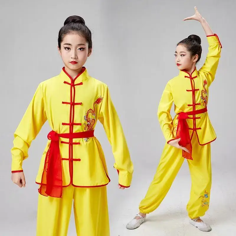 Традиционный древний китайский костюм кунг-фу Ханфу для мальчиков, детский костюм Тан, карнавальная вечеринка, воин, косплей, одежда для сценического танцевального шоу