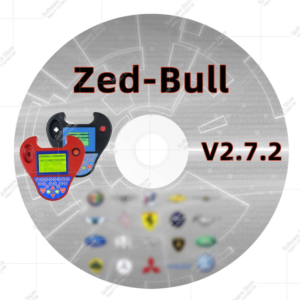 Diagnostic software Zed-Bull Clone V2.7.2 for mini zed bull Finding PIN Code Transponder Cloning OBD Programming OS Windows 2024