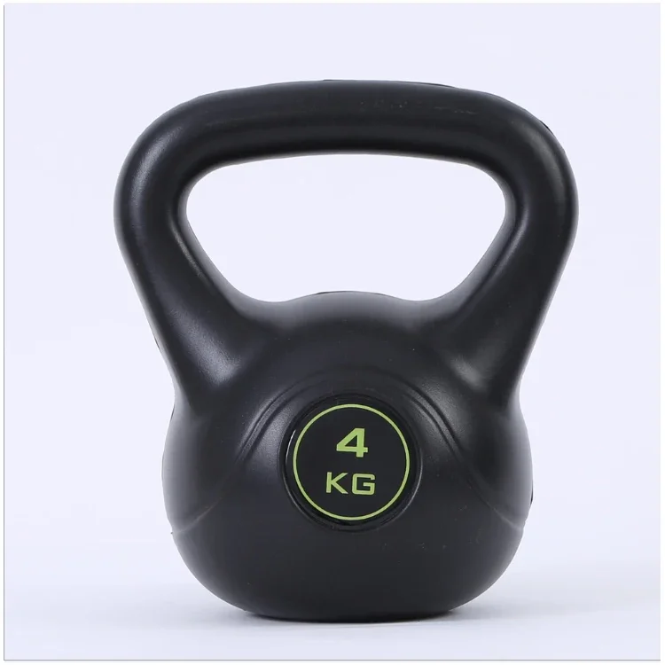 Wholesale 6kg Black Kettlebell Home Gym Equipment Free Weights Environmental Kettlebell for Home Use