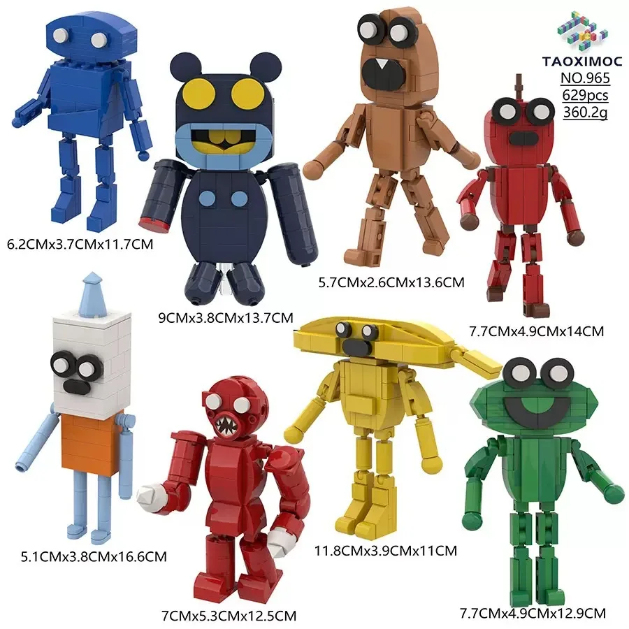 New Game Suzys Restaurant Figures Building Blocks Dark Horror Monster Combination Toy Set Construction Toy Xmas Easter Gift