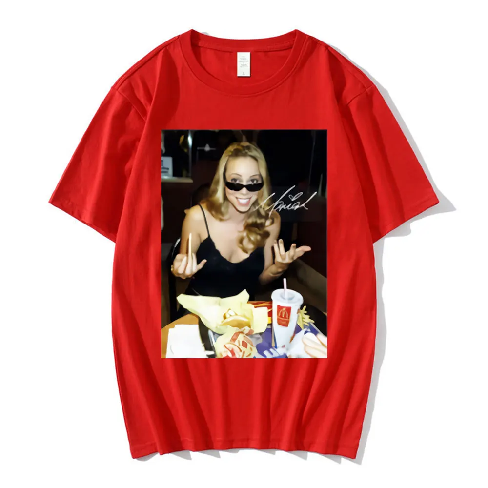 Mariah Carey T-shirt Summer Men Cotton T Shirt Casual Streetwear Graphic Printed Short Sleeve T-shirts Oversized Men\'s Clothing