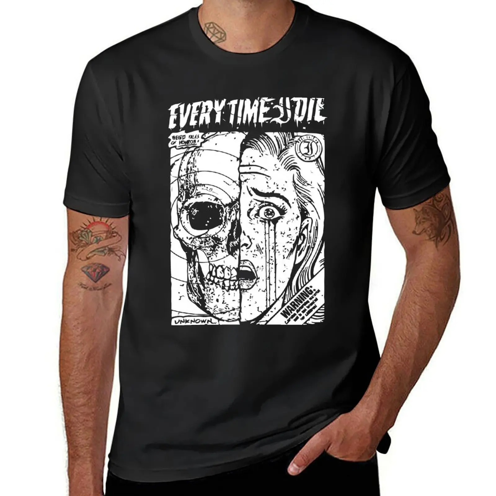 

Every Time I Die Merch Mixed Face T-Shirt boys animal print Man t-shirt graphic shirts shirts men
