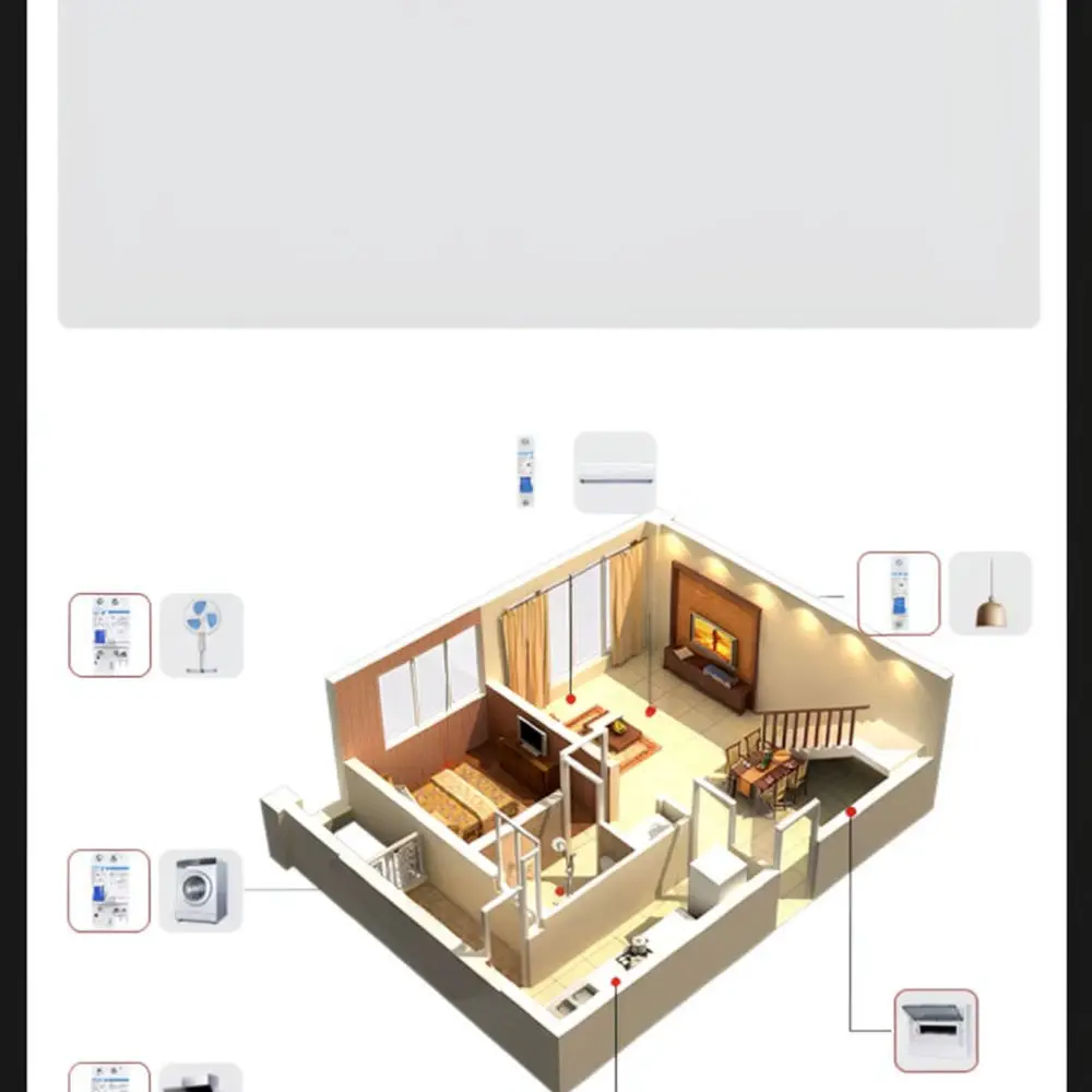 For For CHNT NXBLE Safety Circuit Breaker Residual Current Protection Switch Overload Short Circuit Domestic Power Supply Device