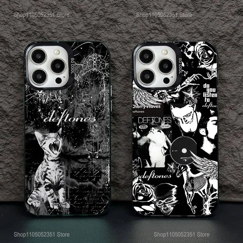 

Band D-Deftones Phone Case For iPhone 16,15,14,13,12,11,Pro,XS,Max,Plus,Mini,SE Black Candy Matte Shockproof Cover