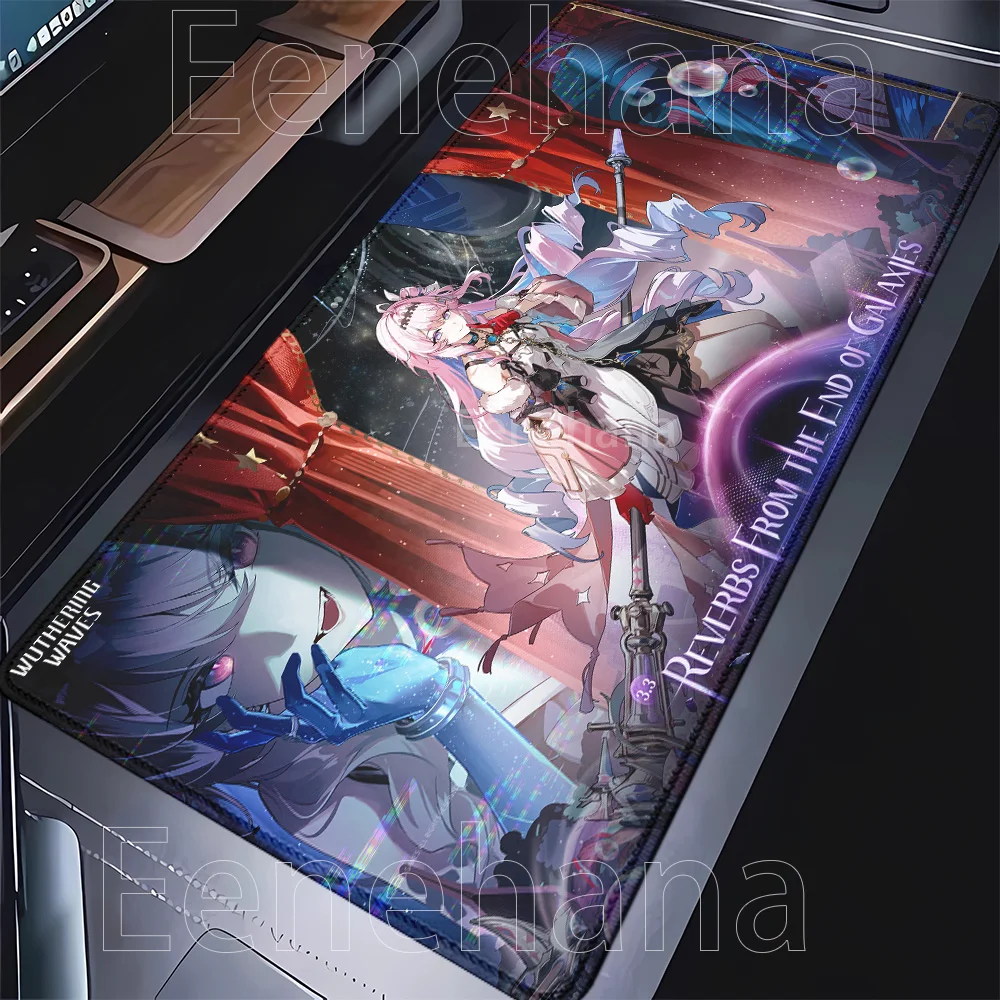 Mousepad Denia Wuthering Waves Kawaii Anime sexy Girl PC Gaming Keyboard Mouse Pad Office HD printing overlock e-sports Desk Mat