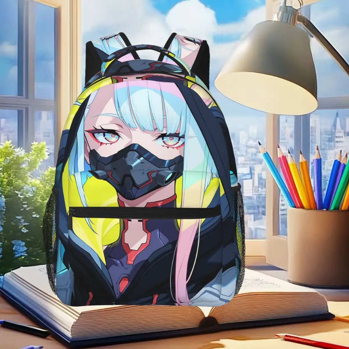 Anime Cyberpunk Edgerunners Backpack Student Boys Girls BookBag Kids School Bag Computer Shoulder Bags for Men Women