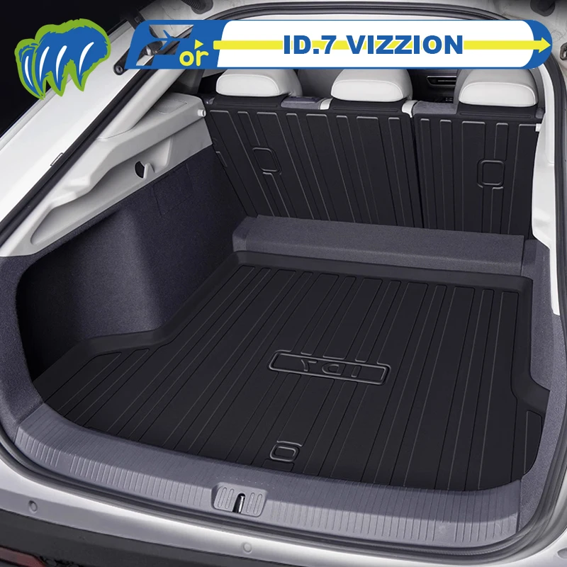 

Для ID.7 VIZZION 2023-2025 Custom Fit TPE Коврик для багажника автомобиля Коврик для багажника 3D-образный лазерный измерительный коврик для багажника Коврик для спинки стула
